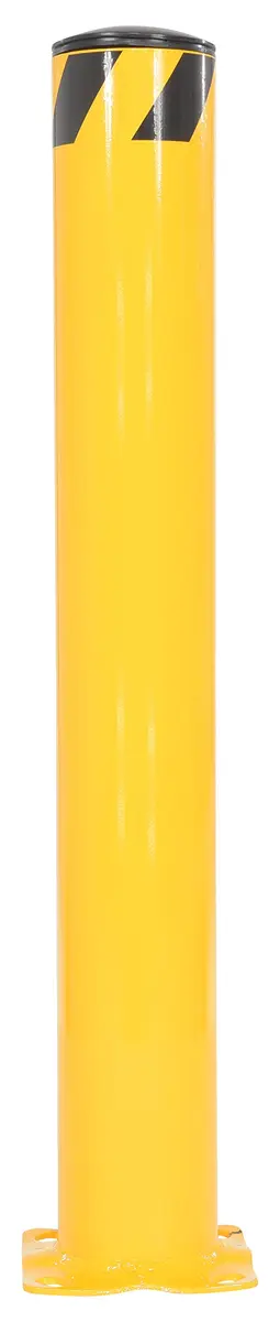 Vestil BOL-42-5.5 Steel Pipe Safety Bollard 42 In. x 5-1/2 In. Yellow | Heavy-duty Steel Construction - view 2