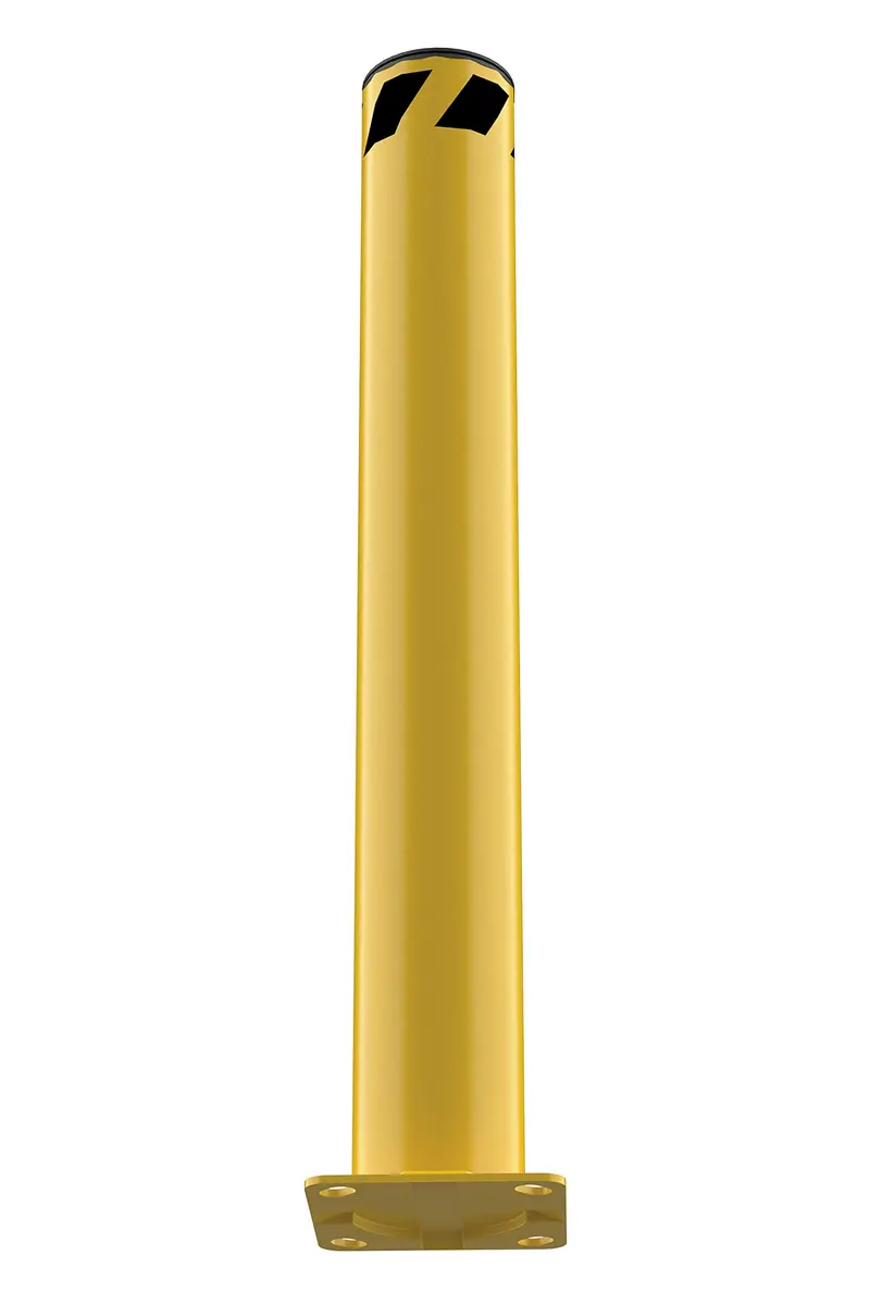 Vestil BOL-42-5.5 Steel Pipe Safety Bollard 42 In. x 5-1/2 In. Yellow | Heavy-duty Steel Construction - view 3