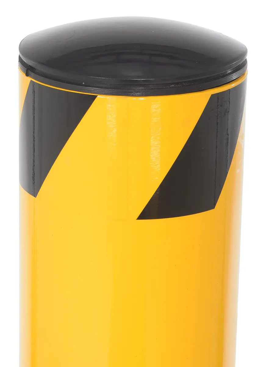 Vestil BOL-42-5.5 Steel Pipe Safety Bollard 42 In. x 5-1/2 In. Yellow | Heavy-duty Steel Construction - view 4