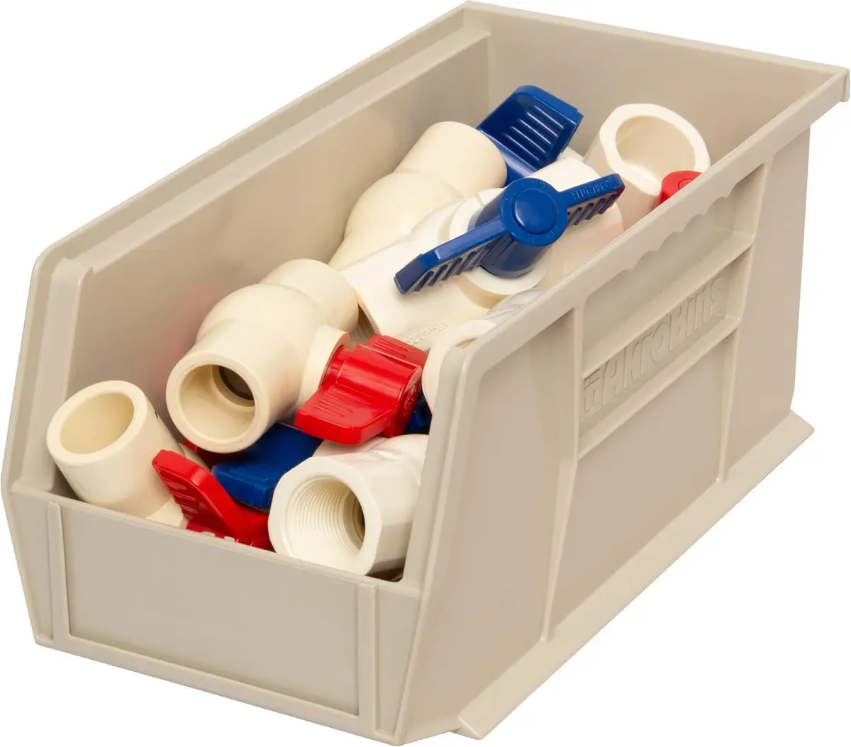 Akro-Mils 30230 AkroBins Plastic Hanging Stackable Storage Organizer Bin, 11-Inch x 5-Inch x 5-Inch, Stone - view 9