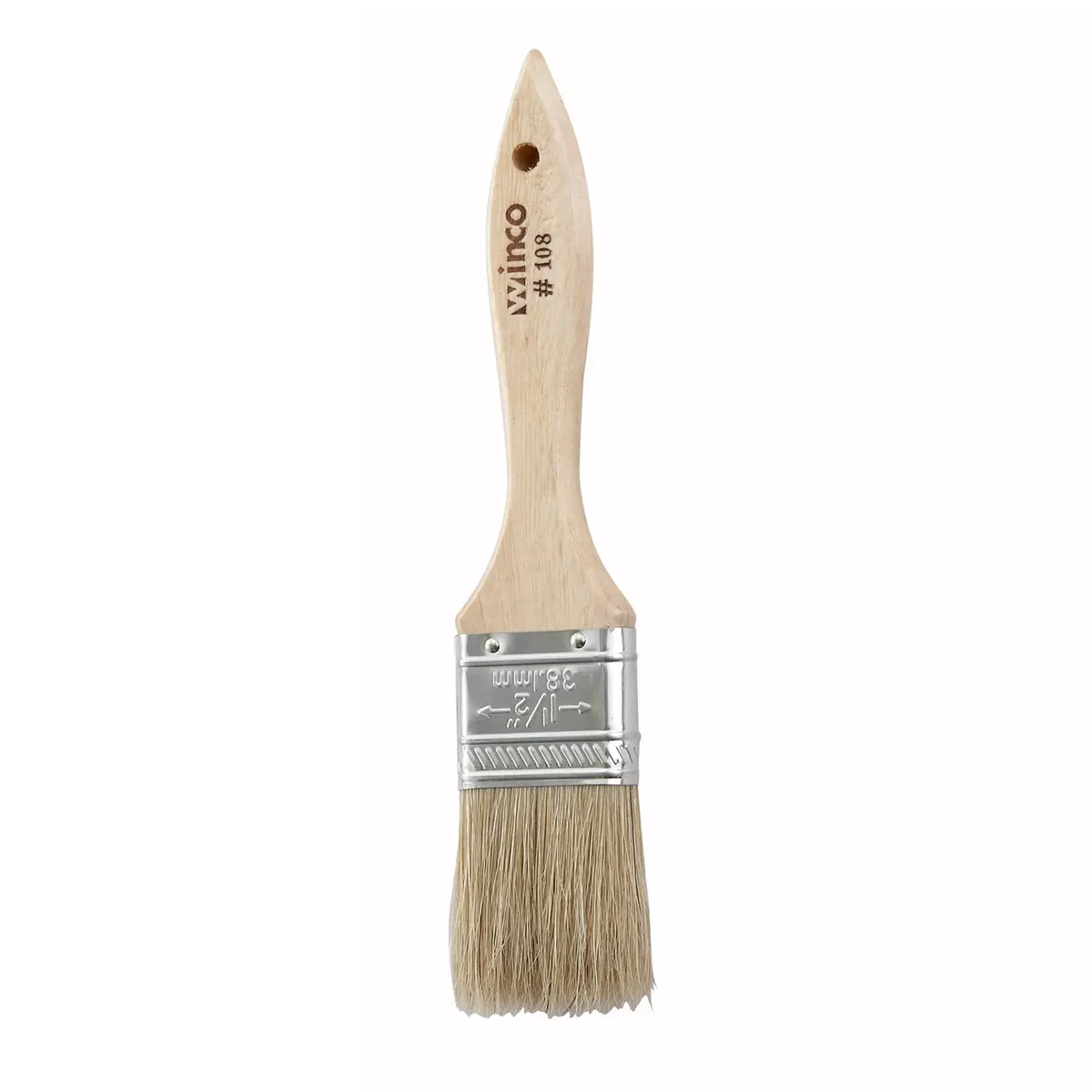 Winco Boar Bristle Pastry Brush 3.8cm (1.5-Inch) | Even Glazing for Baking - main product image