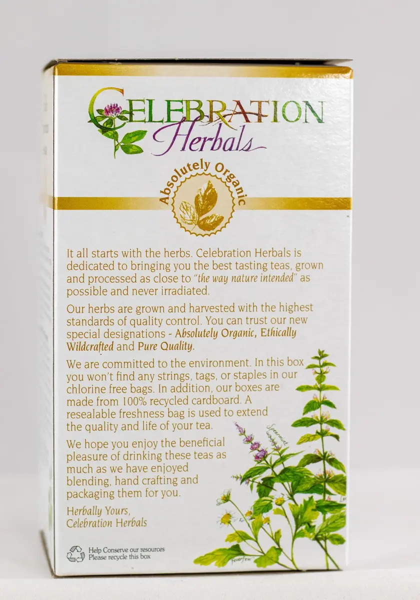 Celebration Herbals Alfalfa Peppermint Tea Organic 24 Bag | Caffeine Free Herbal Tea with Organic Herbs - view 6