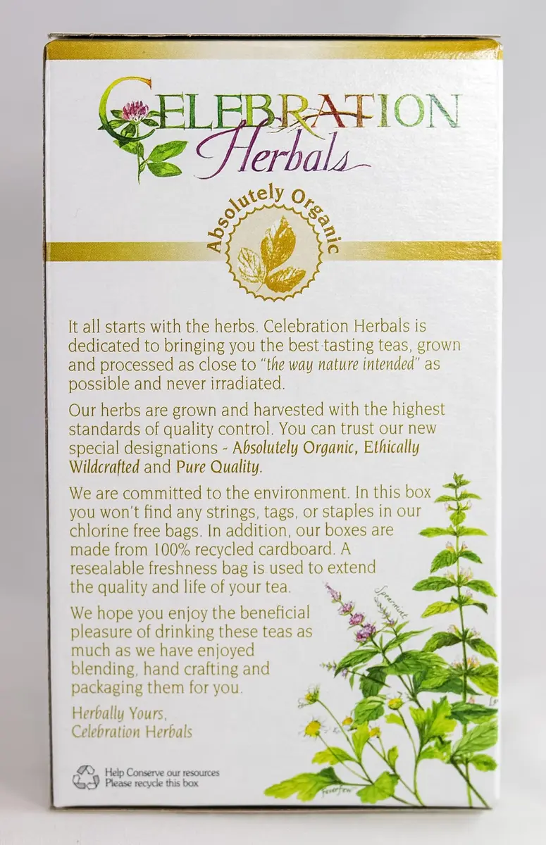 Celebration Herbals Blackberry Leaf Organic 24 Bag | Herbal Tea with Blackberry Flavor, 29g (1.02 oz) - view 6