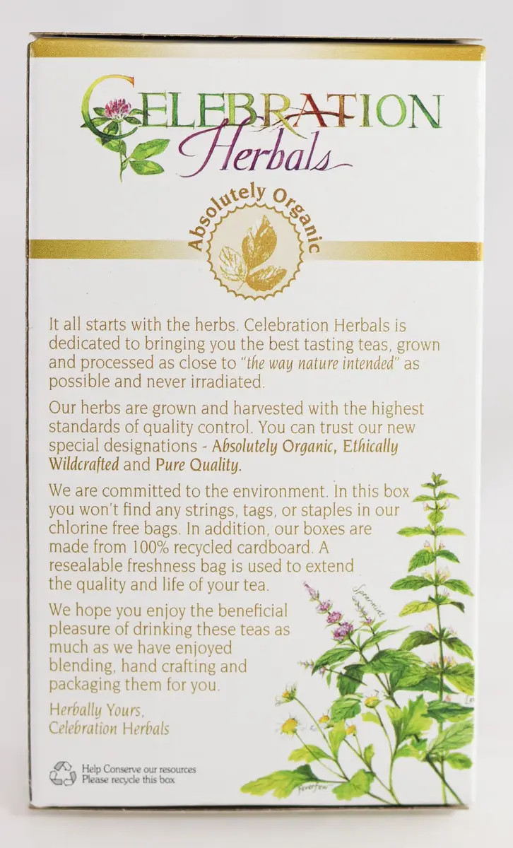 Celebration Herbals Organic Hibiscus with Tropical Fruit Tea Caffeine Free | 24 Tea Bags 28g - view 6
