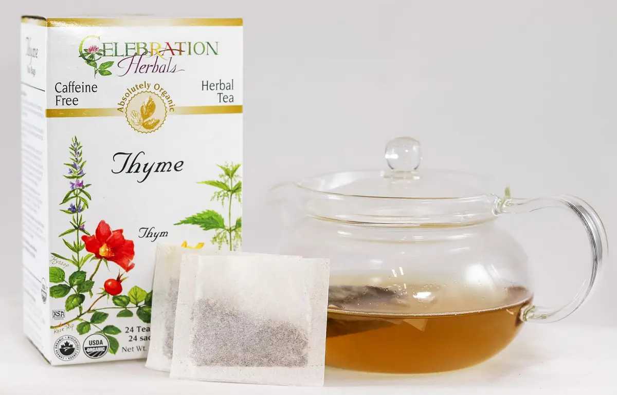Celebration Herbals Organic Thyme Tea Bags 24 | Aromatic & Stress-Relieving (70-120 chars) - view 3