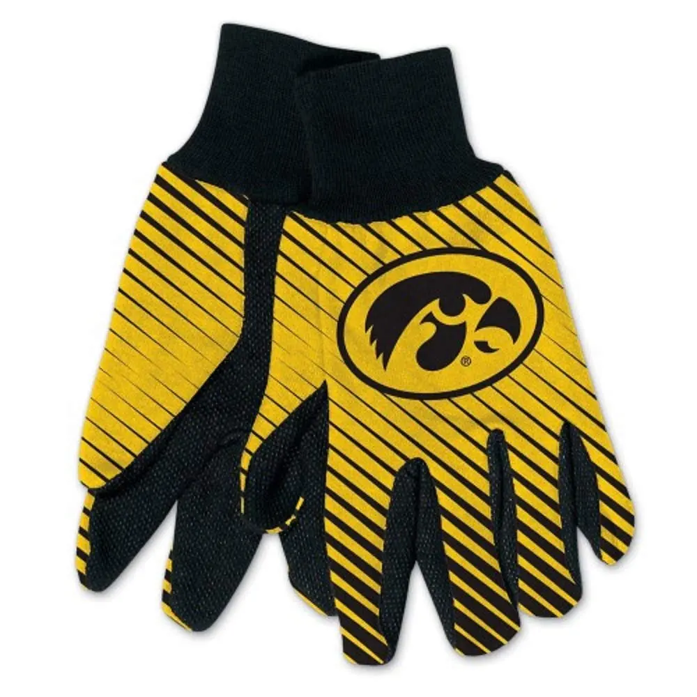 WinCraft Iowa Two-Tone Gloves | NCAA Team Logo, Heavy Cotton, Unisex, Small - main product image