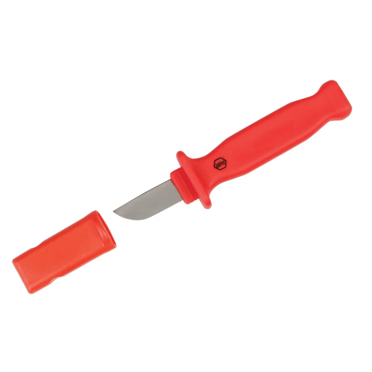 Wiha 15000 Insulated Electricians Cable Stripping Knife, Straight, 2" / 50mm | Rated for 1000V, German Quality - view 2