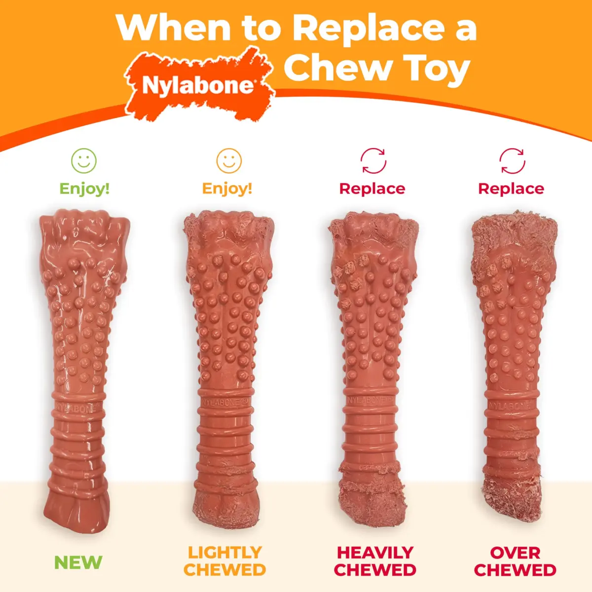 Nylabone Power Chew Textured Bone Dog Chew Toy X-Large | Durable Nylon for Aggressive Chewers - view 9
