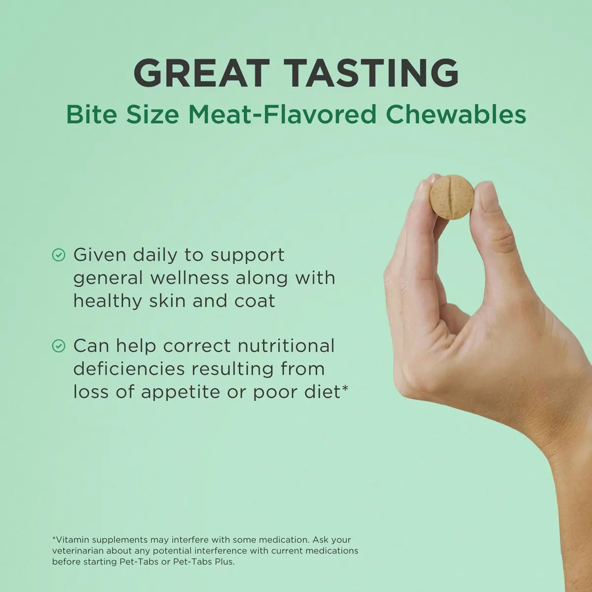 Pet-Tabs Plus Multivitamin for Dogs 60 Chewables | Supports Wellness & Coat Health - view 4