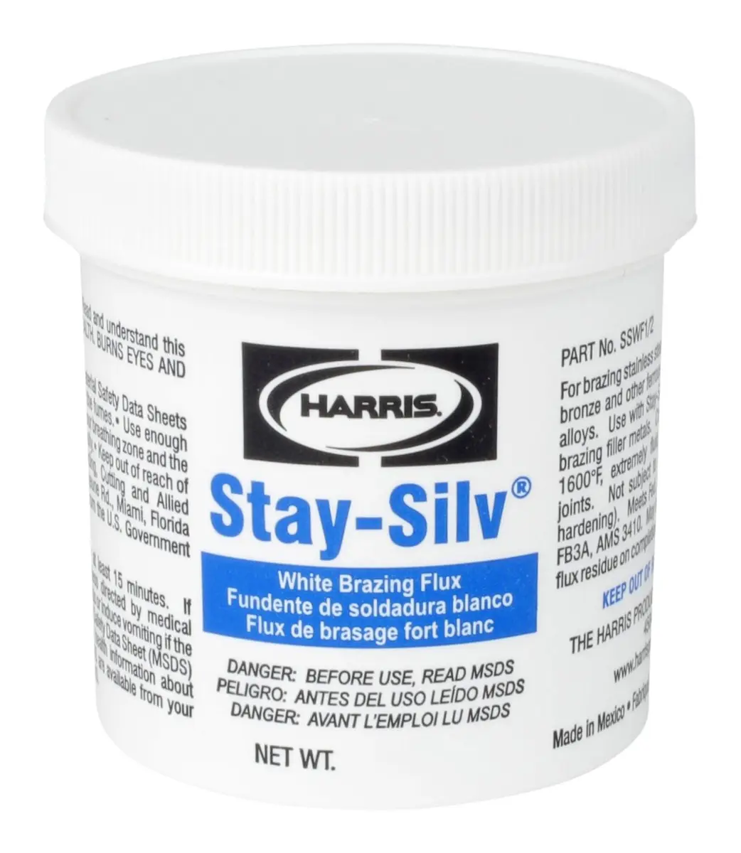 Harris SSWF1 Stay Silv Brazing Flux 1 lb White | High-Temp Brazing Material - main product image
