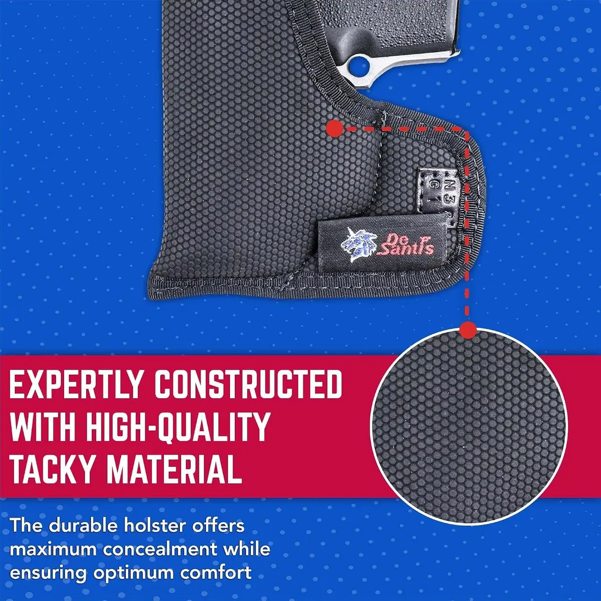 DeSantis Nemesis Gun Holster Fits Beretta 21/21A/G1 Jetfire/Minx Black | Ambidextrous Concealed Carry - view 5