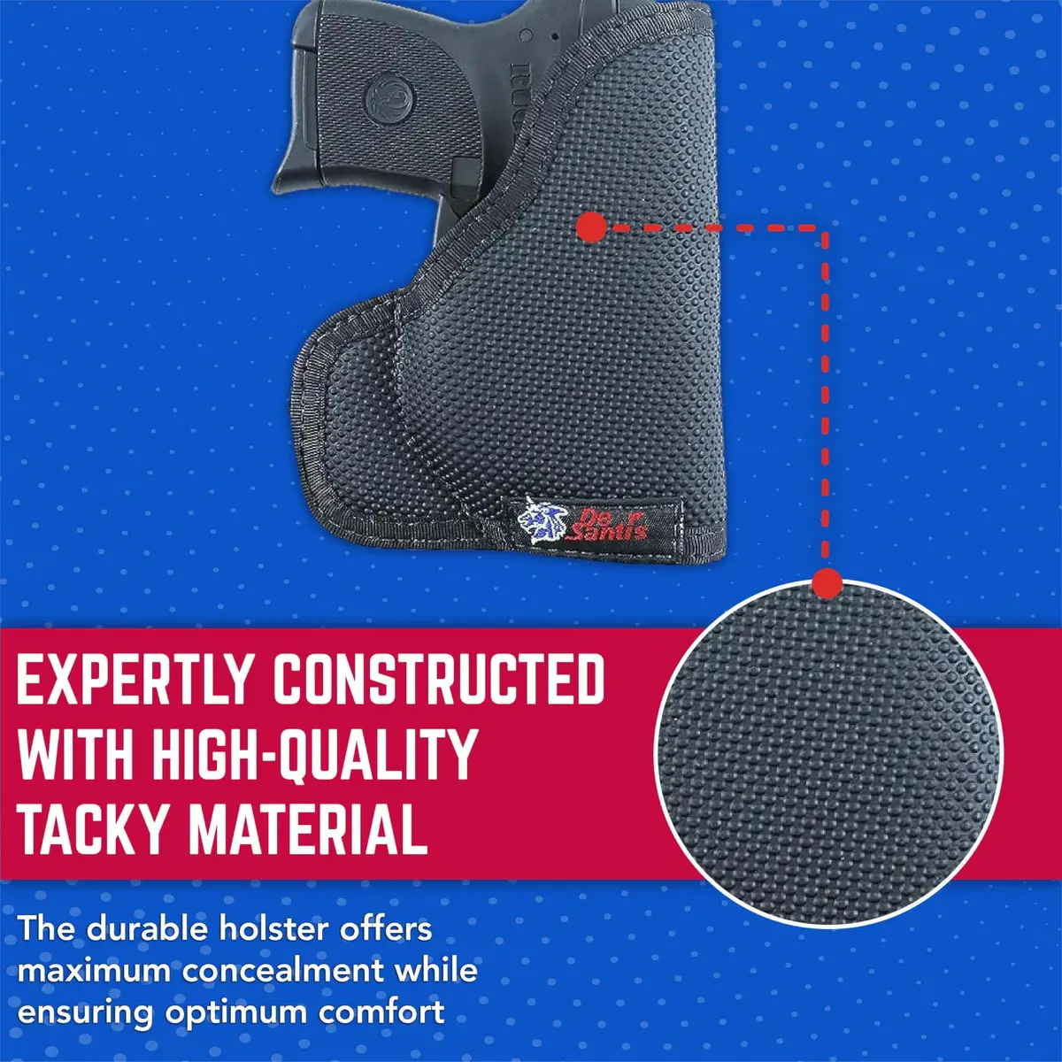DeSantis Nemesis Pocket Holster for Concealed Carry - Black | Ambidextrous, Lightweight, Durable - view 5