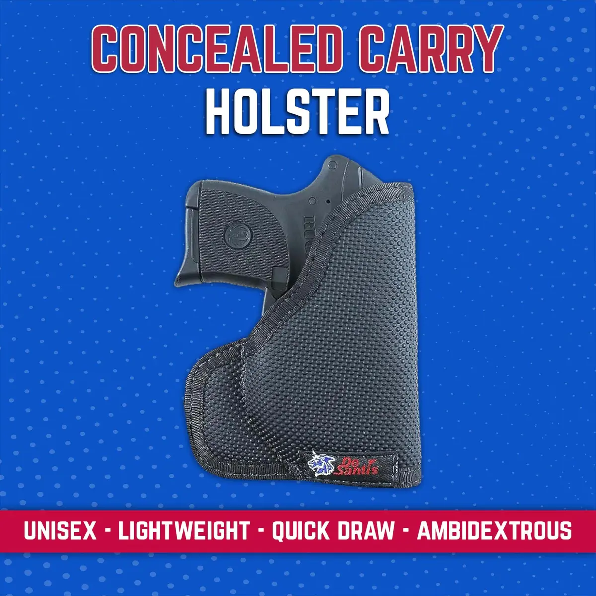 DeSantis Nemesis Pocket Holster for Concealed Carry - Black | Ambidextrous, Lightweight, Durable - view 2