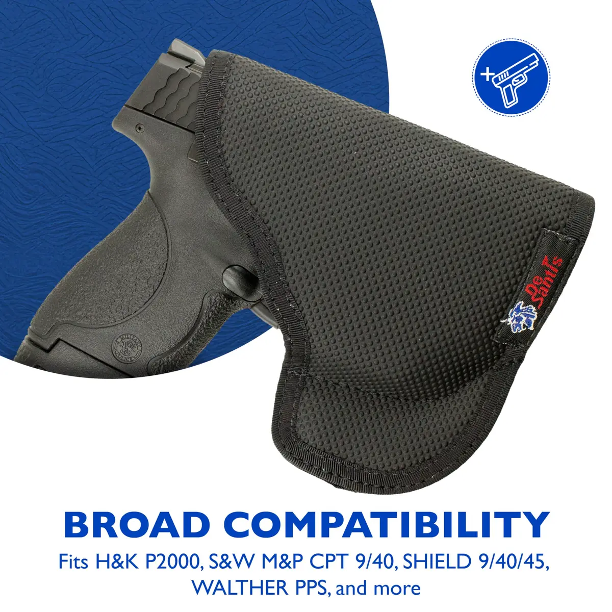DeSantis Nemesis Pocket Holster Fits Glock 26/27 & More Ambidextrous | Concealed Carry - view 5