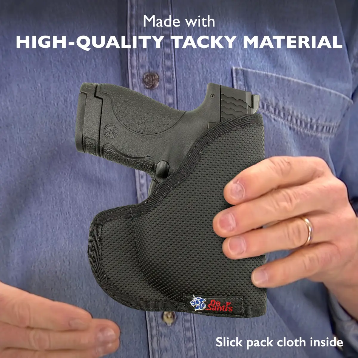 DeSantis Nemesis Pocket Holster Fits Glock 26/27 & More Ambidextrous | Concealed Carry - view 3