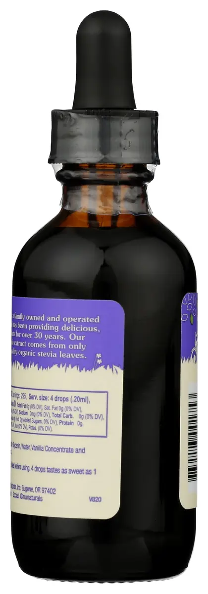 Nunaturals Liquid Stevia Sweetener, Vanilla Alcohol-Free, 2oz | True Vanilla Extract, Zero-Calorie, Keto Friendly - view 4