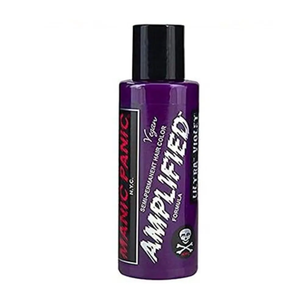 Manic Panic Amplified Ultra Violet Semi-Permanent Hair Dye | Vibrant Indigo Shade, Vegan & PPD-Free (4 Fl Oz) - main product image
