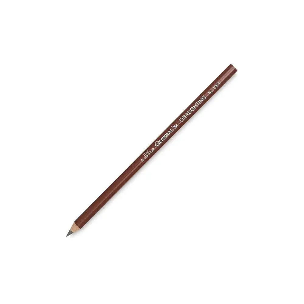 General's Draughting Pencils 2B Graphite 2 Count (Pack of 1) | Smooth Graphite for Consistent Line Width - main product image