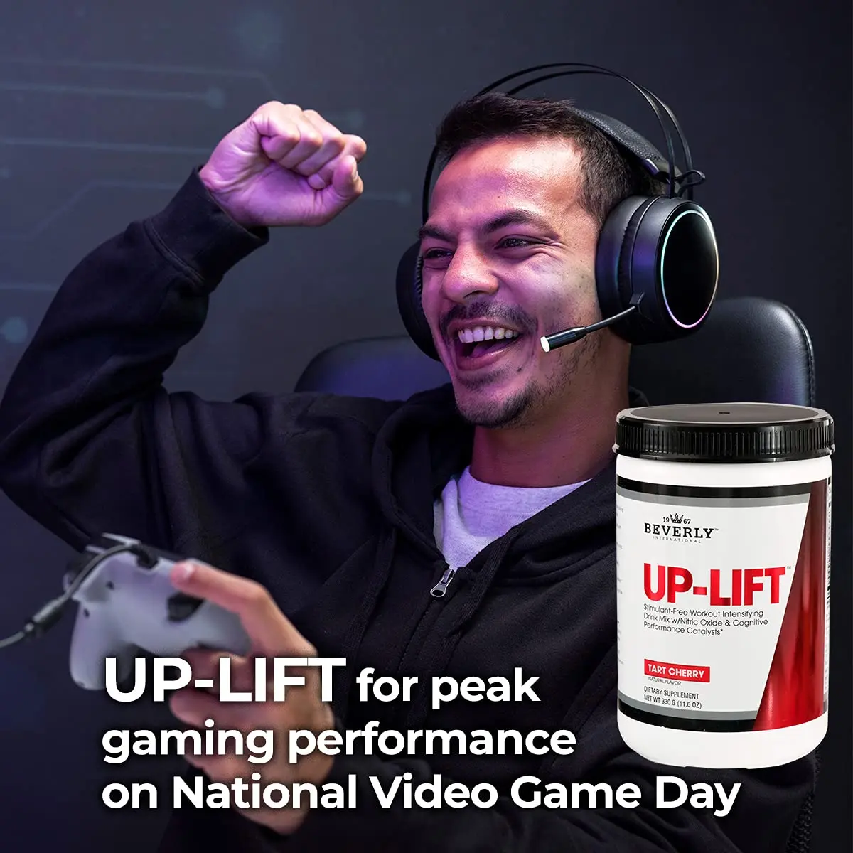 Beverly International Up-Lift Stimulant-Free Pre-Workout 330g | Caffeine-Free Focus & Endurance - view 6