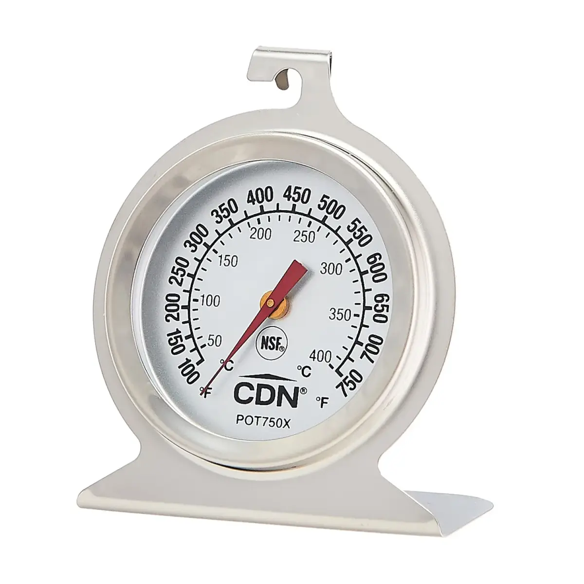 CDN ProAccurate High Heat Oven Thermometer POT750X | 50°C-400°C (150-750°F) | NSF Certified Stainless Steel - main product image