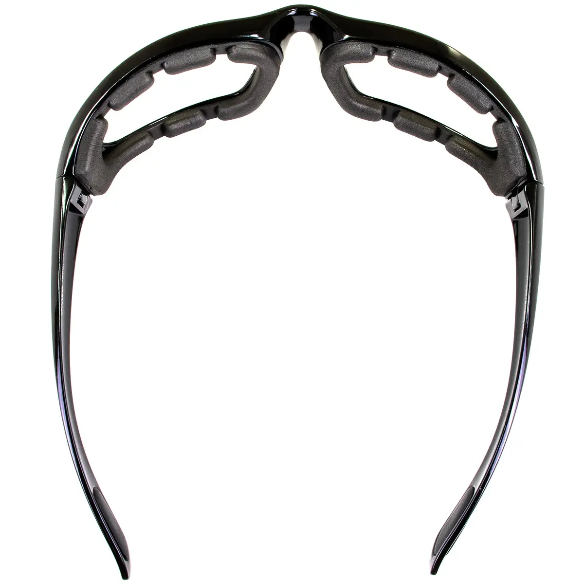 Birdz Eyewear Oriole Padded Motorcycle Goggles (Black Frame/Polarized Smoke Lens) | Shatterproof Polycarbonate - view 5