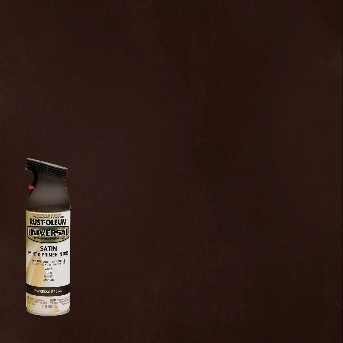 Rust-Oleum Universal All Surface Satin Espresso Brown Spray Paint - 12 Oz (Single Can) - view 2