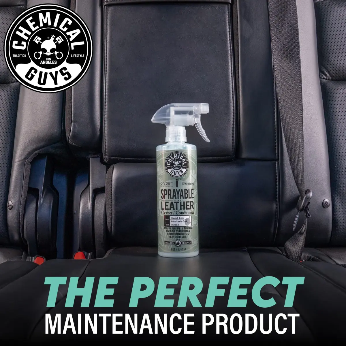 Chemical Guys Sprayable Leather Cleaner & Conditioner 473ml (16 Fl Oz) | Auto Interior & Furniture Care - view 7