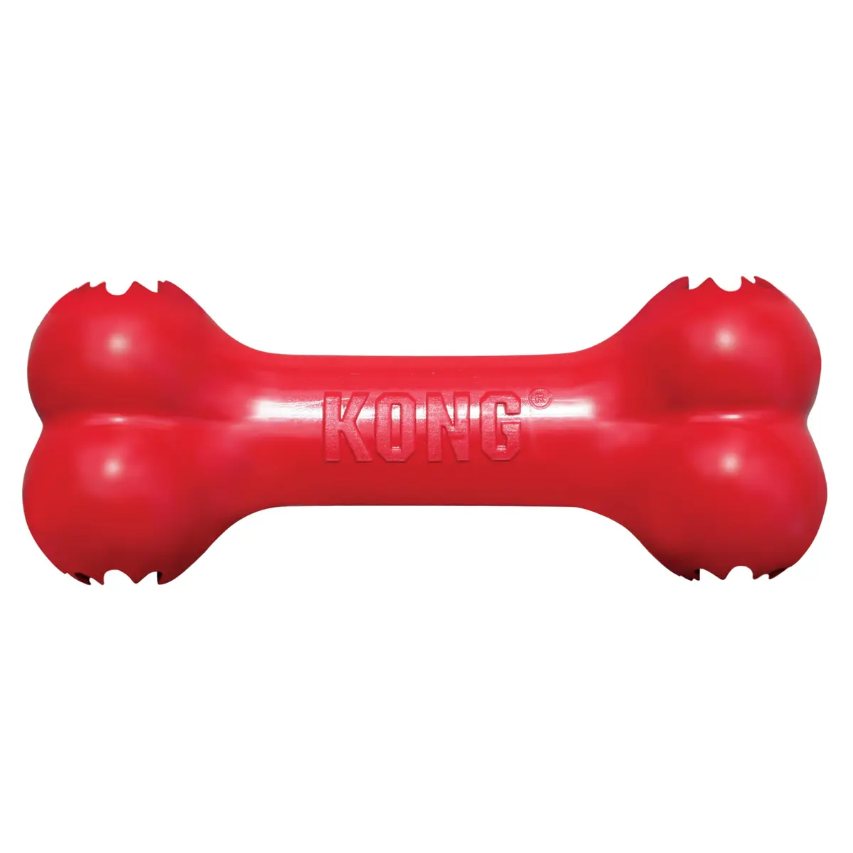 KONG Goodie Bone Natural Rubber Treat-Dispensing Dog Toy, Large, Red | Durable Chew Toy for Large Dogs - main product image