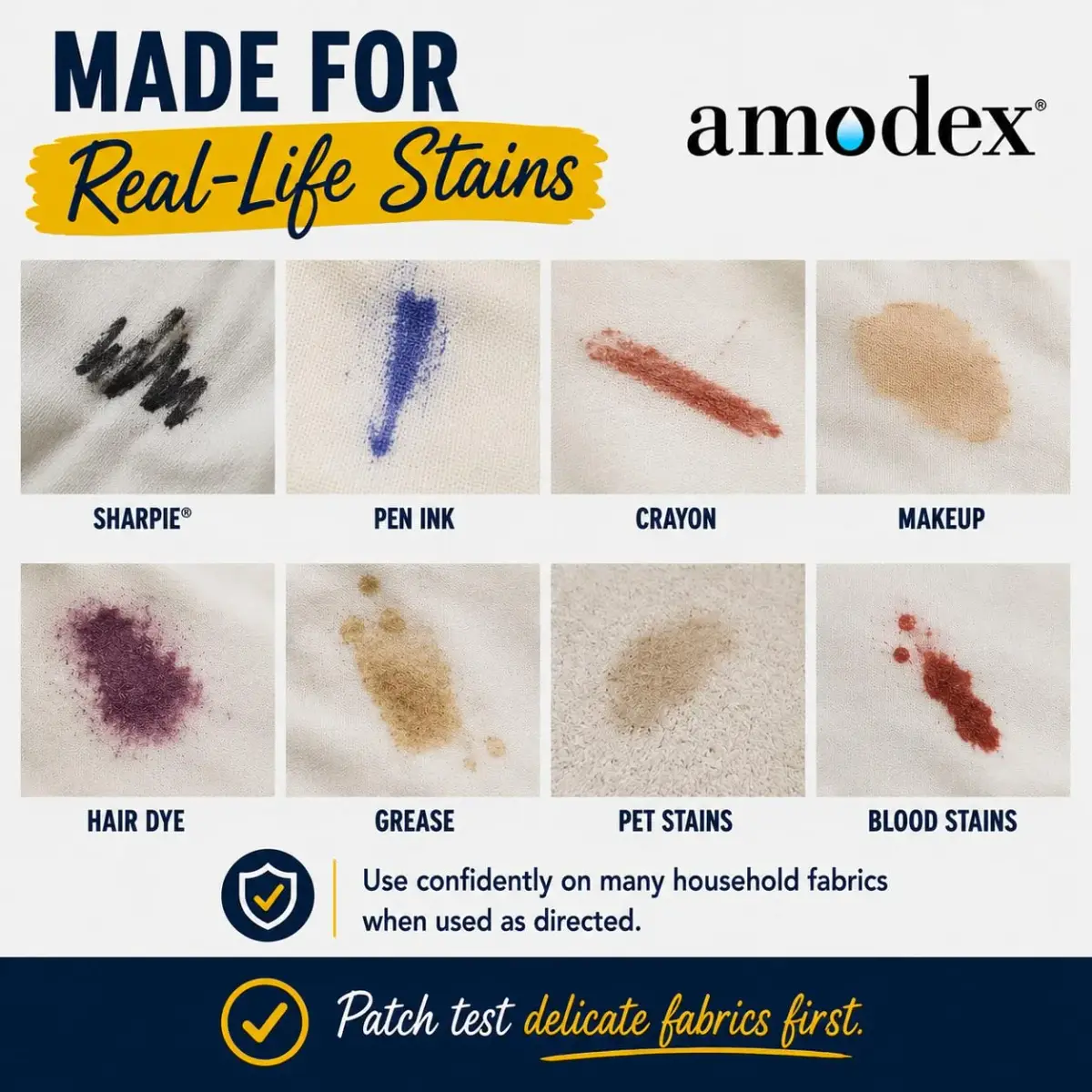 Amodex Ink & Stain Remover 30ml (1 Fl Oz) | Tough Stain Removal for Fabrics, Skin & Surfaces - view 5