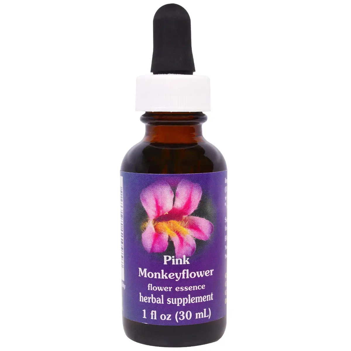 FLOWER ESSENCE SERVICES Pink Monkeyflower Dropper 1 Oz | Flower Remedy for Alternative Medicine - main product image