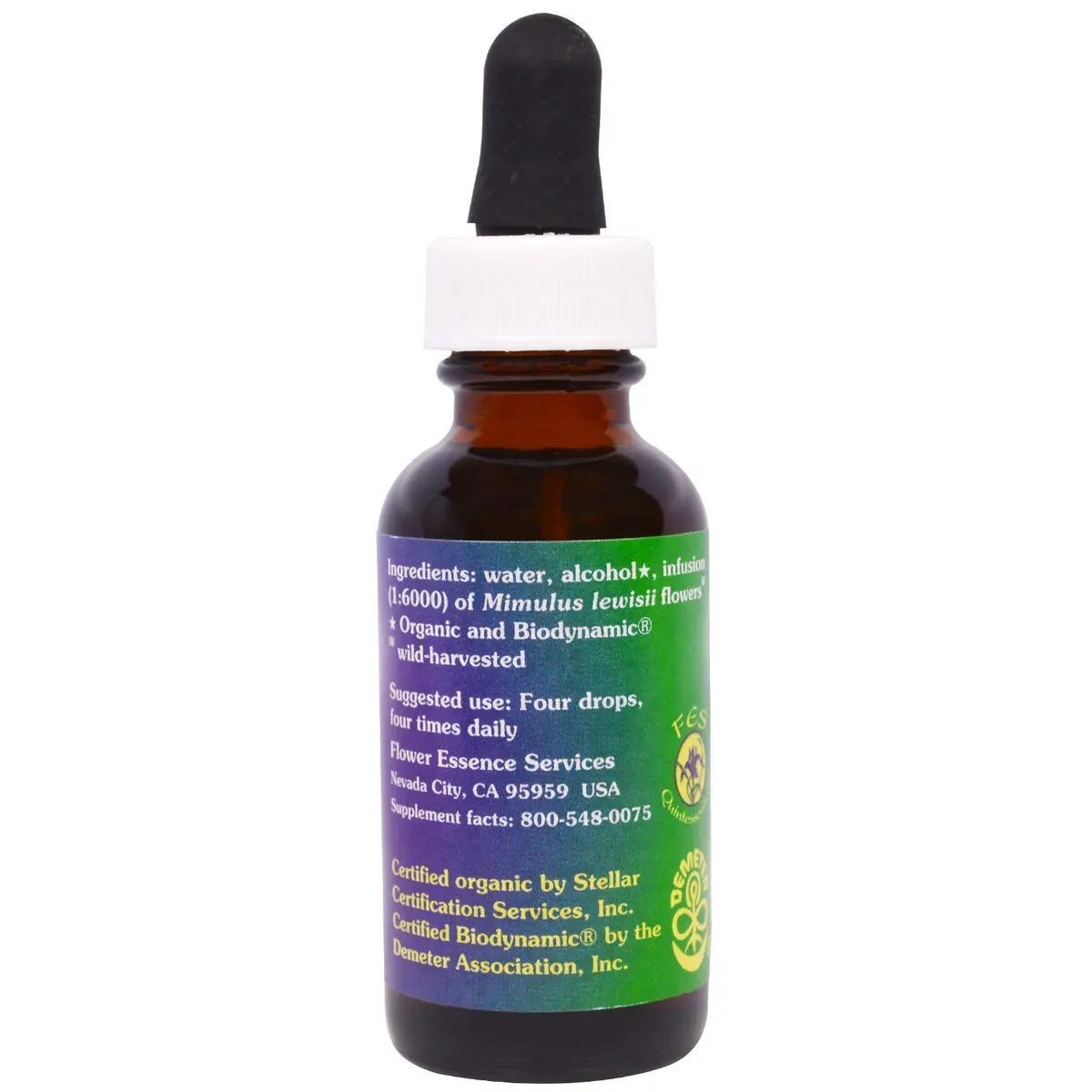 FLOWER ESSENCE SERVICES Pink Monkeyflower Dropper 1 Oz | Flower Remedy for Alternative Medicine - view 2