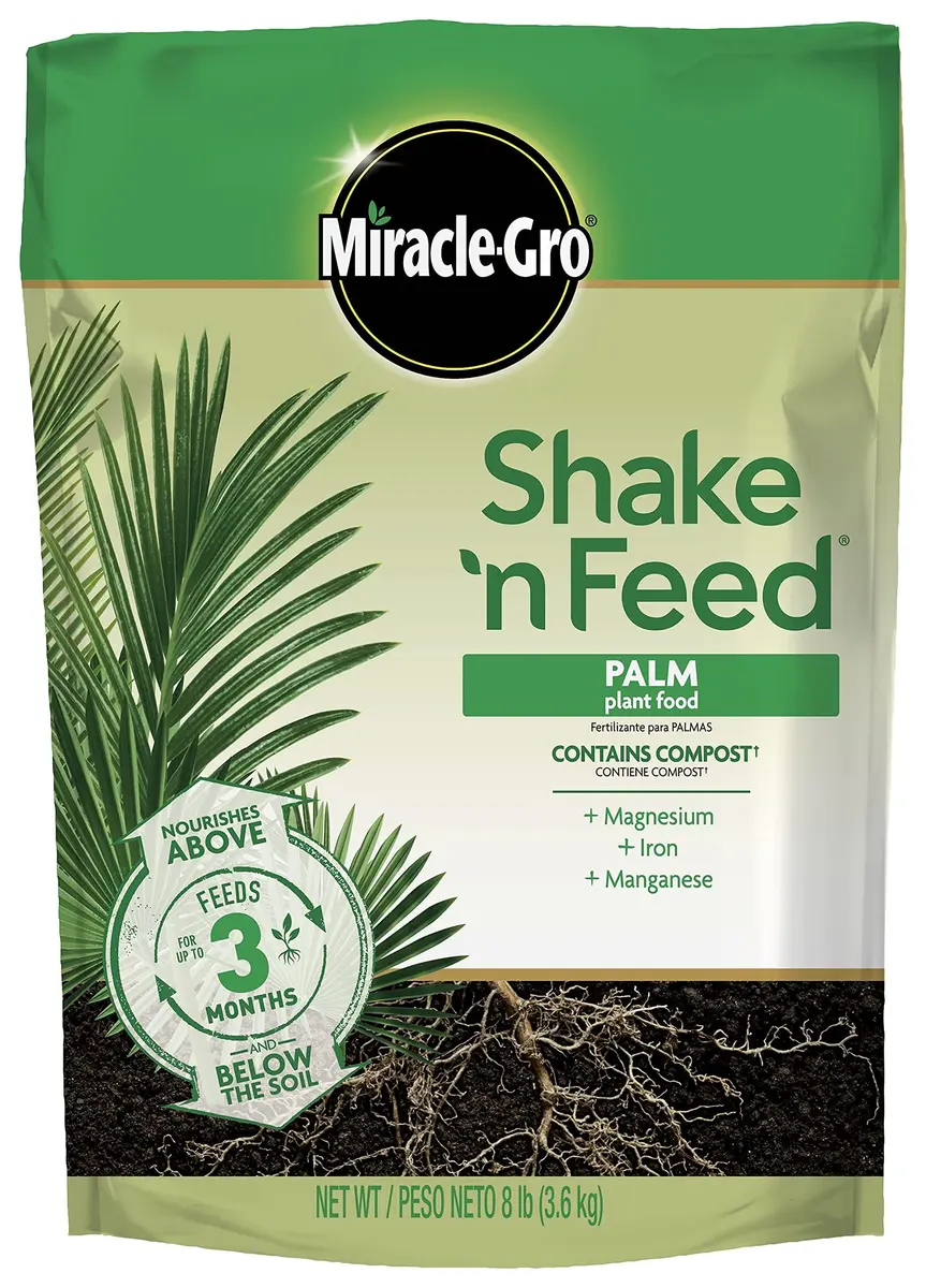 Miracle-Gro Shake 'N Feed Palm Plant Food, 8 lb. | Supports lush palms & tropicals - main product image