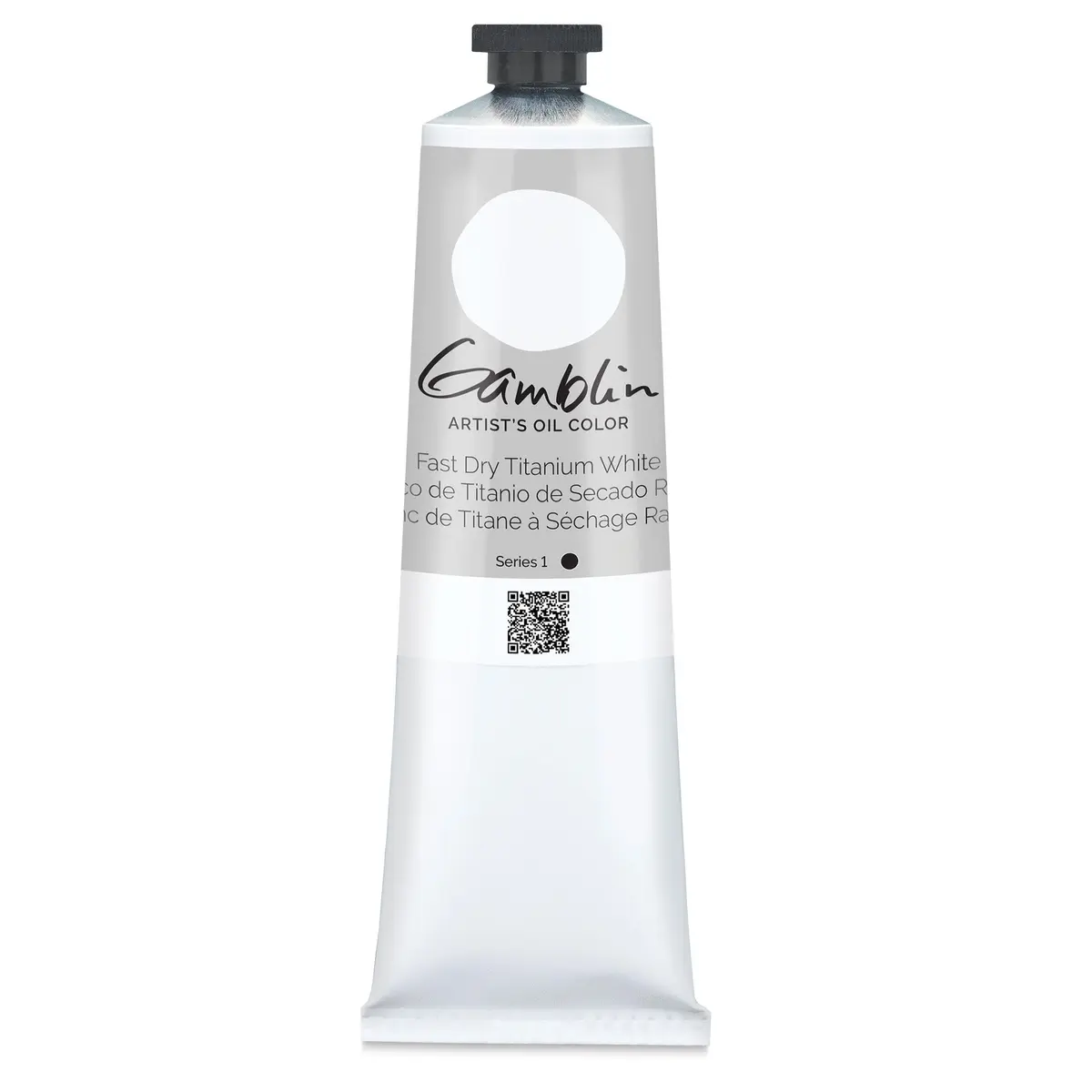 Gamblin Artist Oil 150Ml Quick Dry White | True to Historic Properties, Fast Drying, 150 ml Tube - main product image