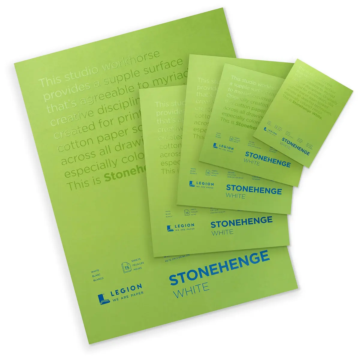 Stonehenge 100% Cotton Medium Weight Pad, White, 11 x 14 inches | Acid-Free, Archival Art Paper - view 7