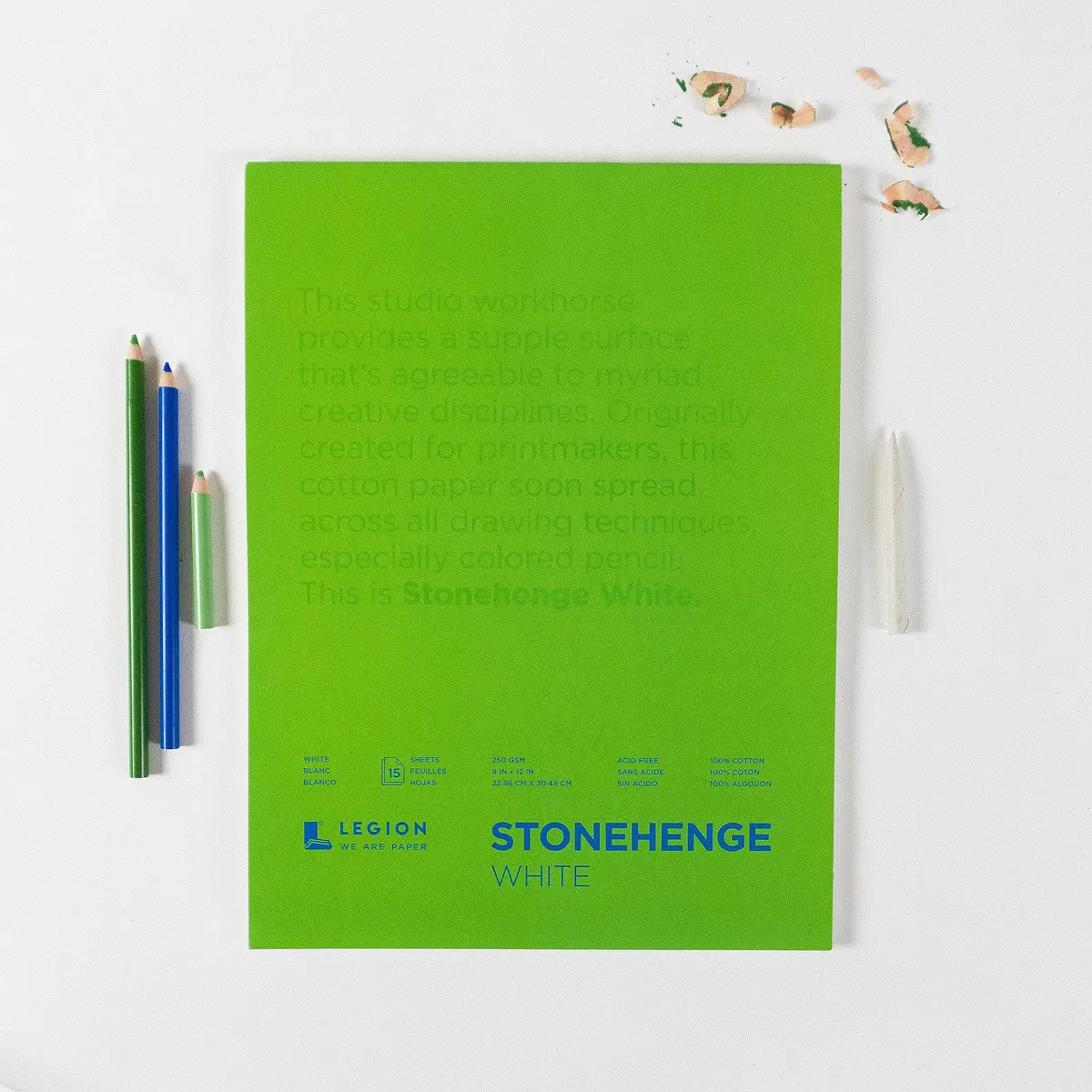 Stonehenge 100% Cotton Medium Weight Pad, White, 11 x 14 inches | Acid-Free, Archival Art Paper - view 4