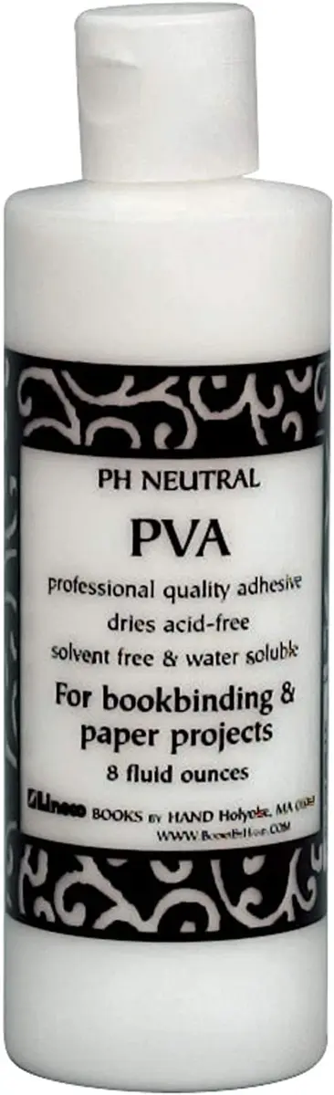 Books By Hand PH Neutral PVA Adhesive 8 Oz | Acid-Free, Water-Remoistenable for Paper & Art - main product image