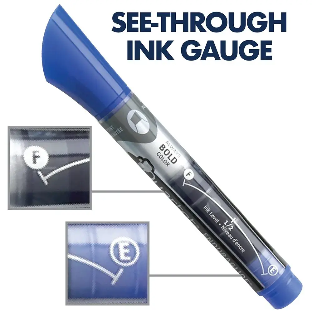 Quartet EnduraGlide Dry Erase Markers, Blue, 12 Pack | Smooth Ink Flow - view 6