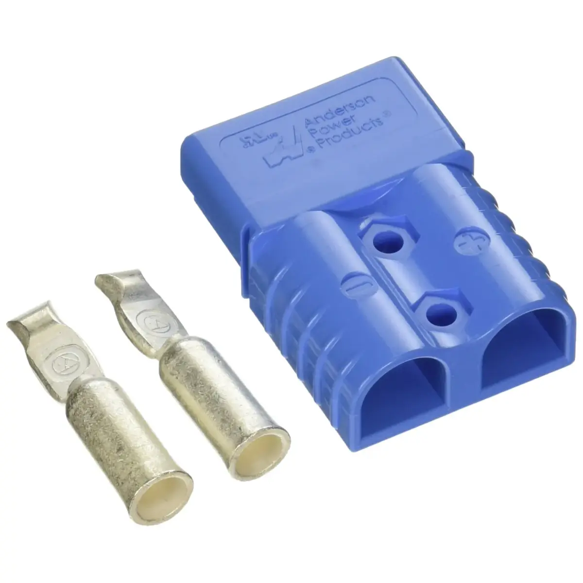 Install Bay SB120 Large Gauge Anderson Connector 4 Gauge Blue, Each | Heavy-Duty 12V Quick-Disconnect Plug - main product image