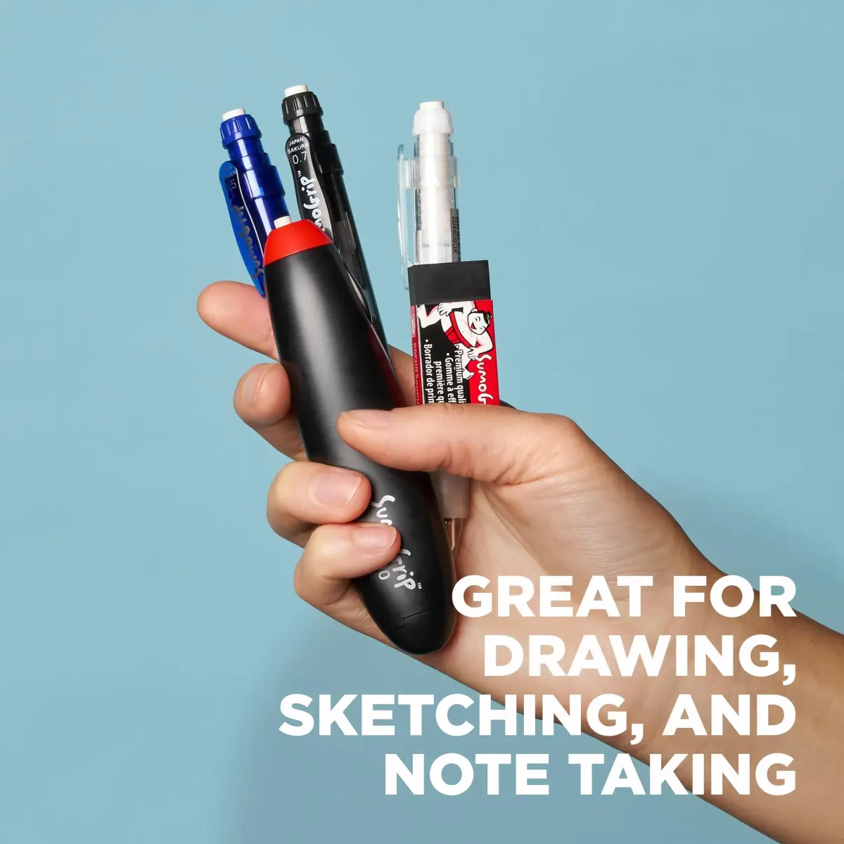 Sakura SumoGrip Mechanical Pencil 0.5mm (1 Count) | Smooth Writing Instrument with Jumbo Eraser - view 5