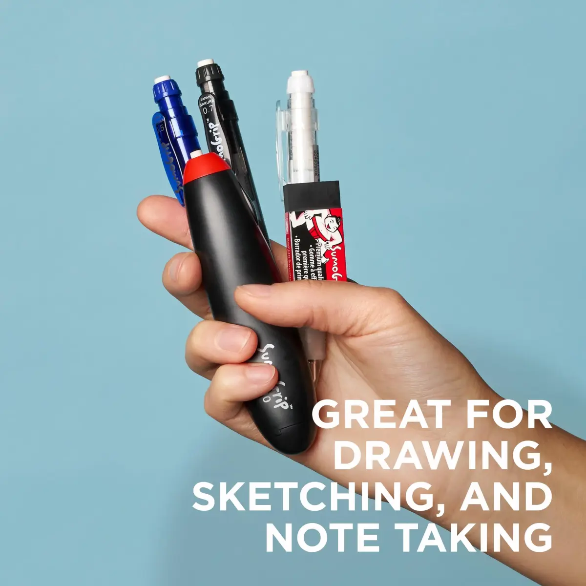 SAKURA SumoGrip Mechanical Pencil 0.9mm Clear | Comfortable Ergonomic Grip for Students - view 6