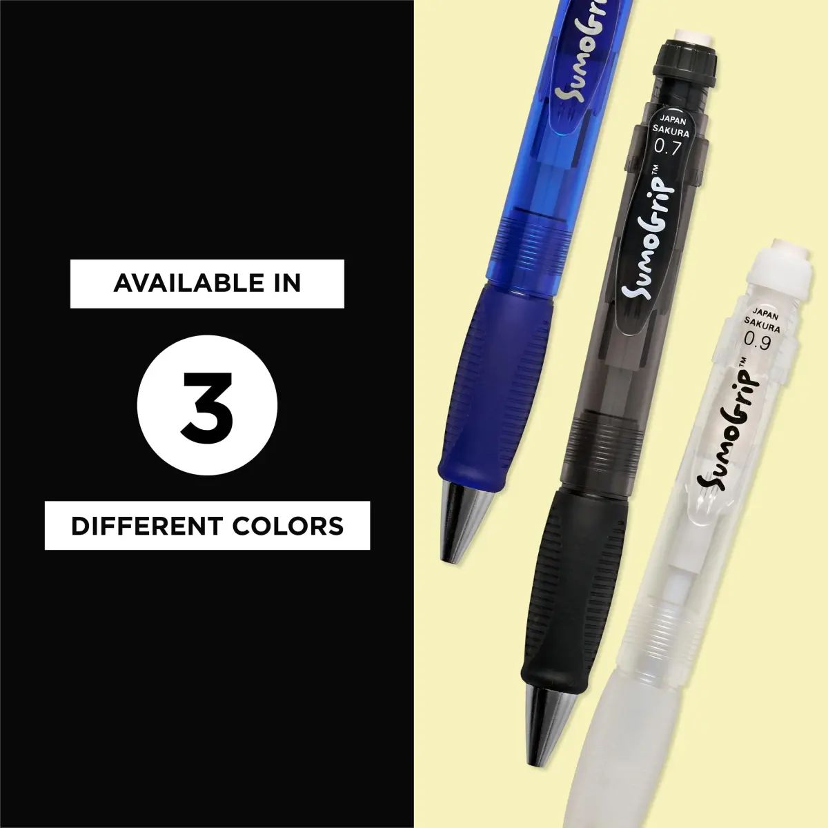 SAKURA SumoGrip Mechanical Pencil 0.9mm Clear | Comfortable Ergonomic Grip for Students - view 7