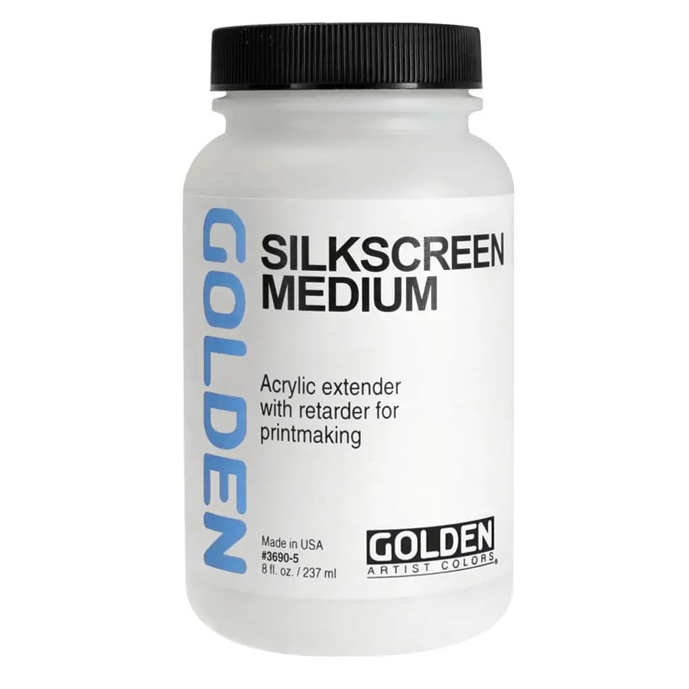 Golden Acrylic Silkscreen Medium - 8 oz Jar | Blends with Acrylic Paints for Screen Printing - main product image