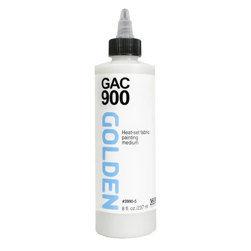 GOLDEN GAC 900 Fabric Medium 8 Fl Oz | Heat-Set Acrylic for Wearable Textiles - main product image