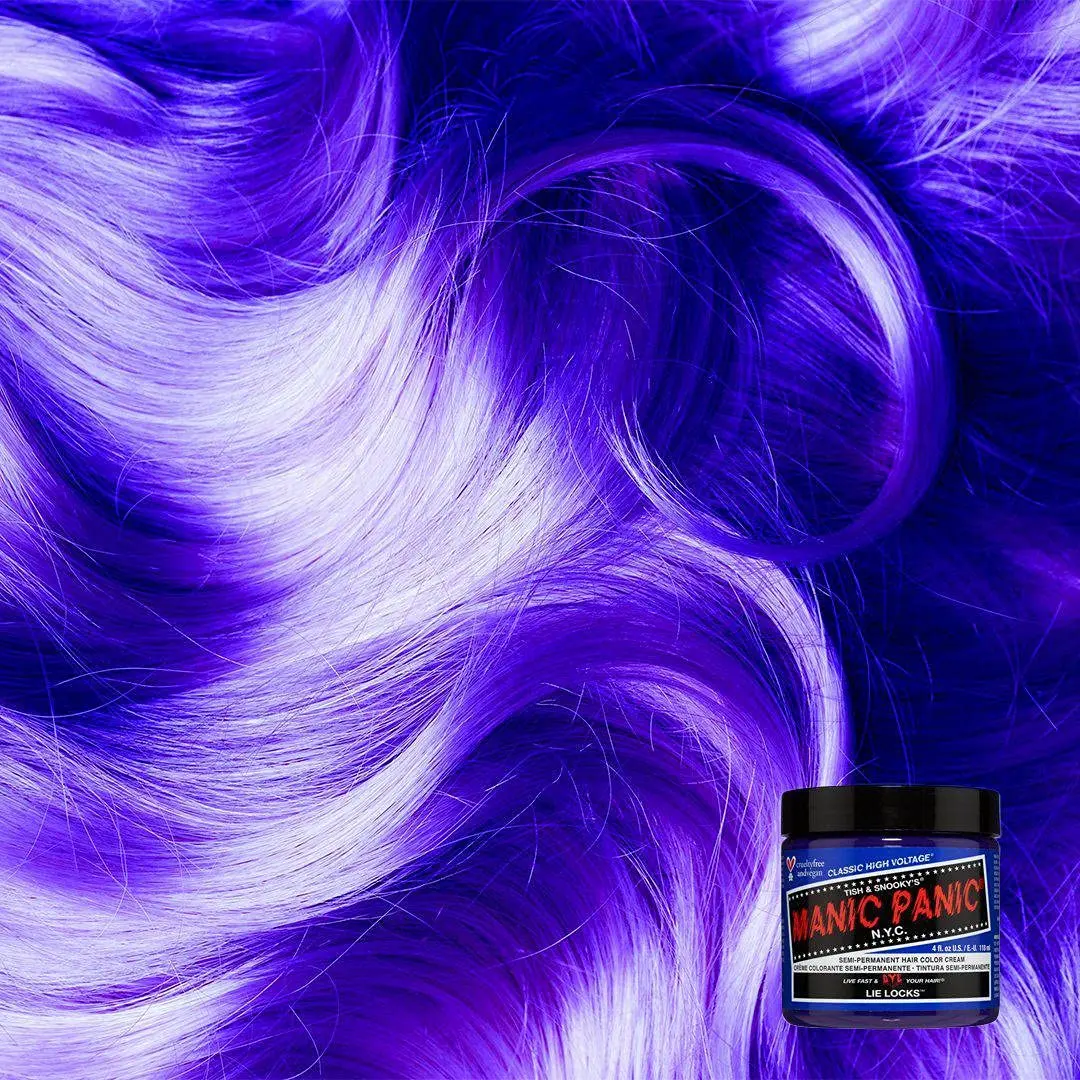 MANIC PANIC Classic Lie Locks Semi Permanent Hair Color 4oz | Vibrant Indigo Purple for Women & Men, Lasts 4-6 Weeks, Vegan & Cruelty-Free - view 4
