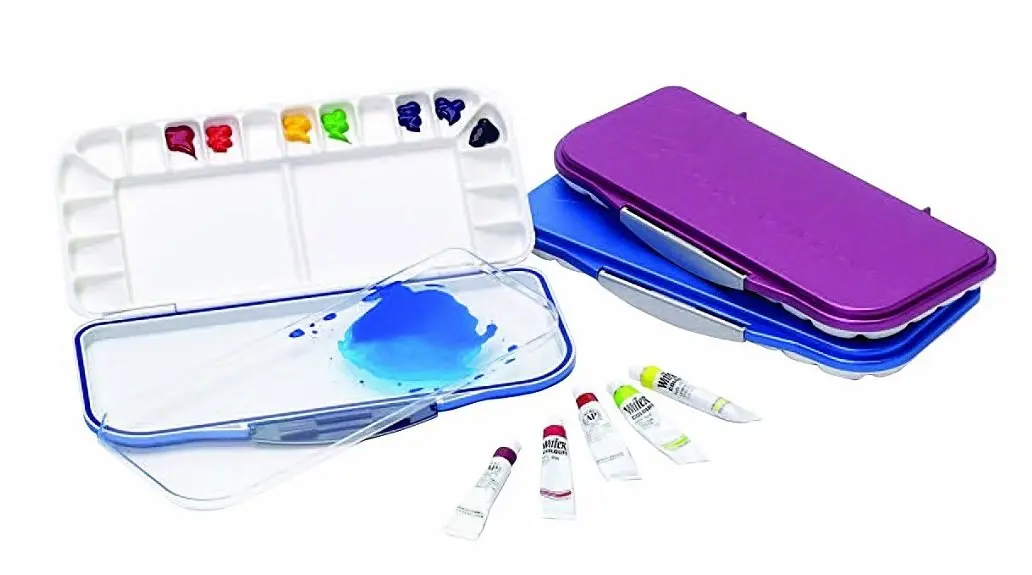 Mijello Airtight Watercolor 18-Well Pink Palette | Leakproof & Airtight for Artists & Students - main product image