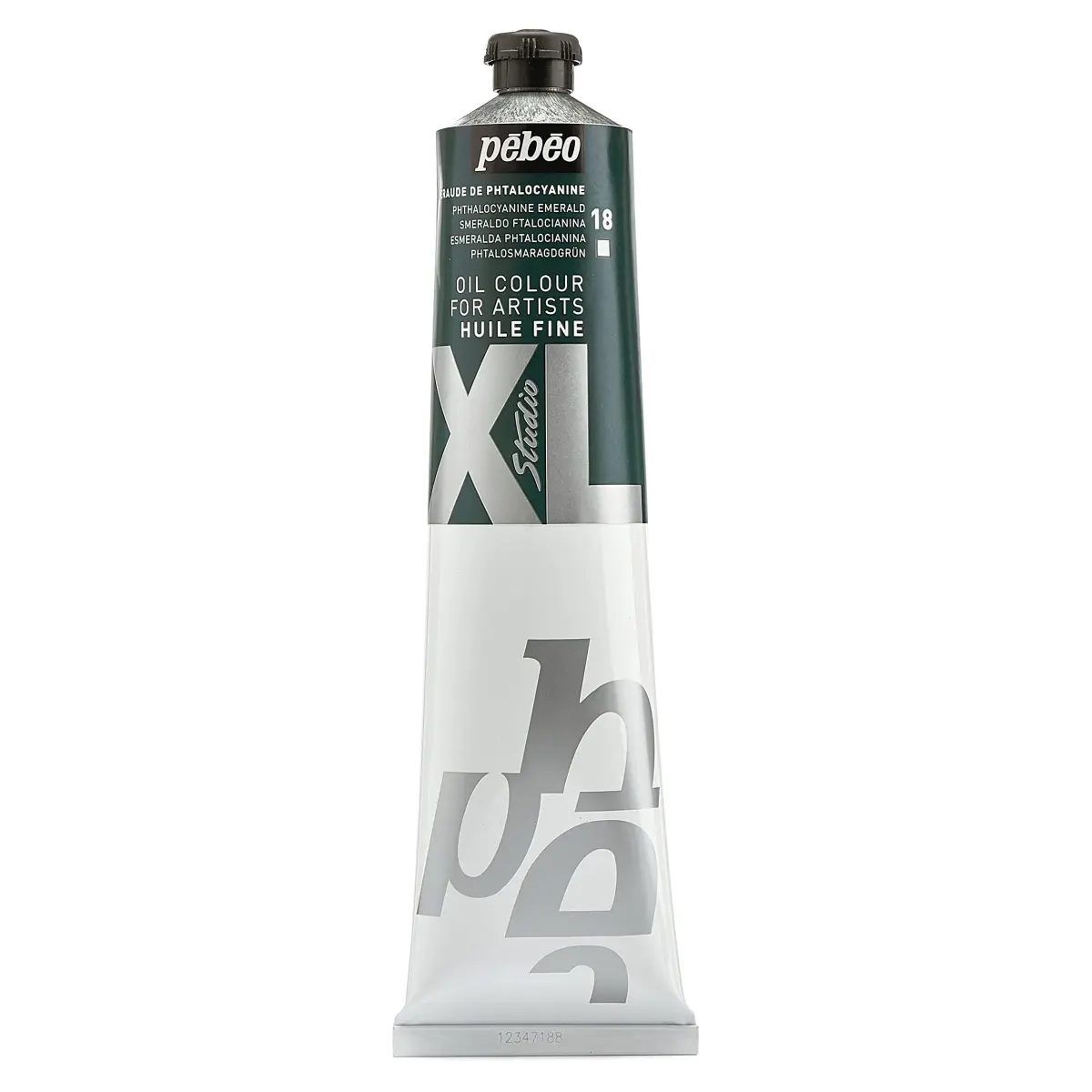 Pebeo Fine Oil XL Phthalocyanine Emerald 200ml (6.76 Fl Oz) | Artist Grade Oil Paint for Canvas, Wood, Metal - main product image