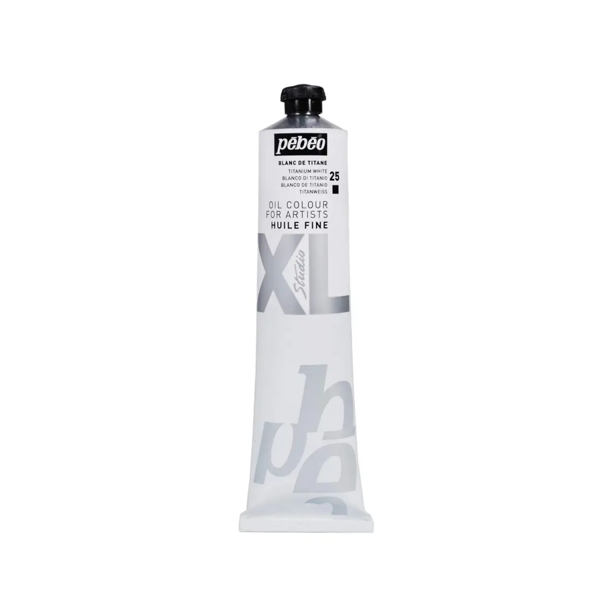 Pébéo Fine Oil XL Titanium White 200ml (6.76 Fl Oz) | Artist Grade Oil Paint for Canvas, Wood, Metal - main product image