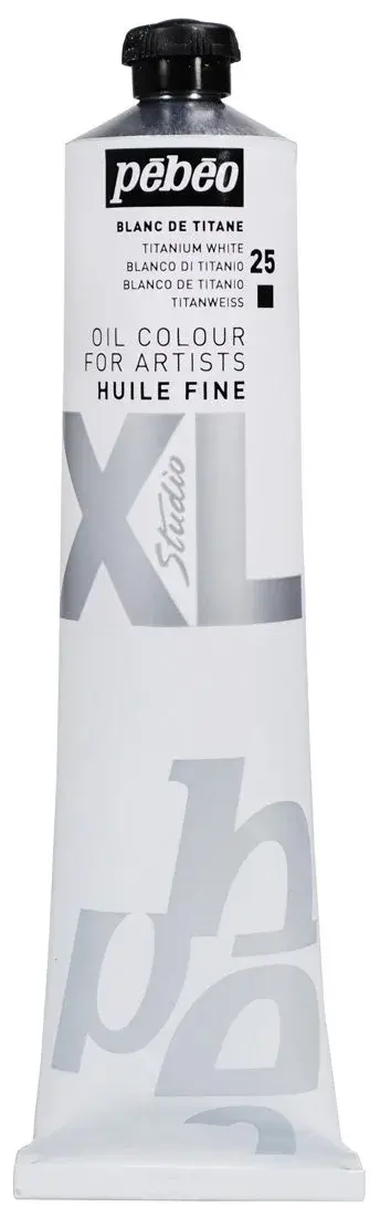 Pébéo Fine Oil XL Titanium White 200ml (6.76 Fl Oz) | Artist Grade Oil Paint for Canvas, Wood, Metal - view 4