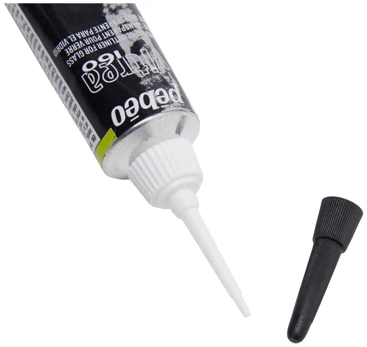PEBEO Vitrea 160 Glass Paint Outliner 0.67 Fl Oz | Black, High-Gloss, Water-Based, Heat-Resistant - view 4