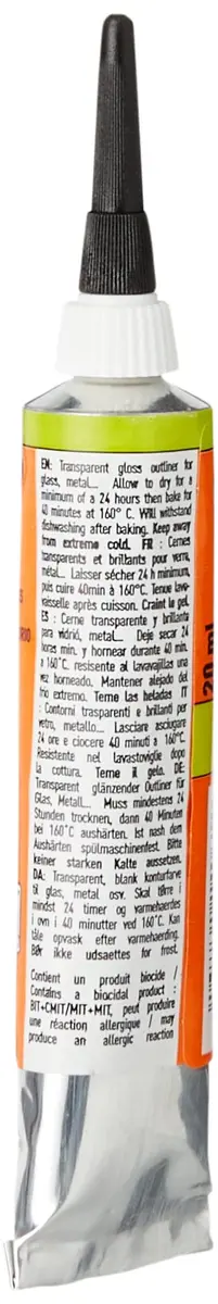 Pebeo Vitrea 160 Glass Paint Outliner 20 ml Tube - Paprika | Opaque, Water-Based Relief Effects - view 2